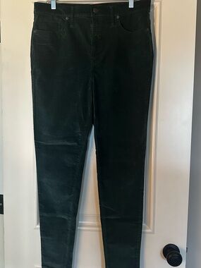 Madewell Women's Deep Forest Green Skinny Jeans